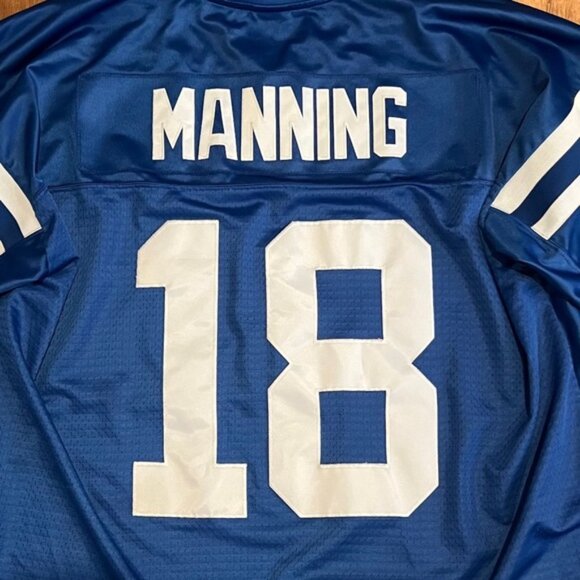 REEBOK NFL ON FIELD Indianapolis Colts MANNING #18 Jersey Size 2XL‎ - Picture 6 of 14